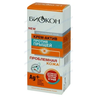 Крем для обличчя Біокон Проблемна шкіра проти прищів, 75 мл