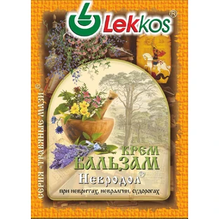 Трав'яні мазі крем-бальзам Lekkos Невродол 10 г