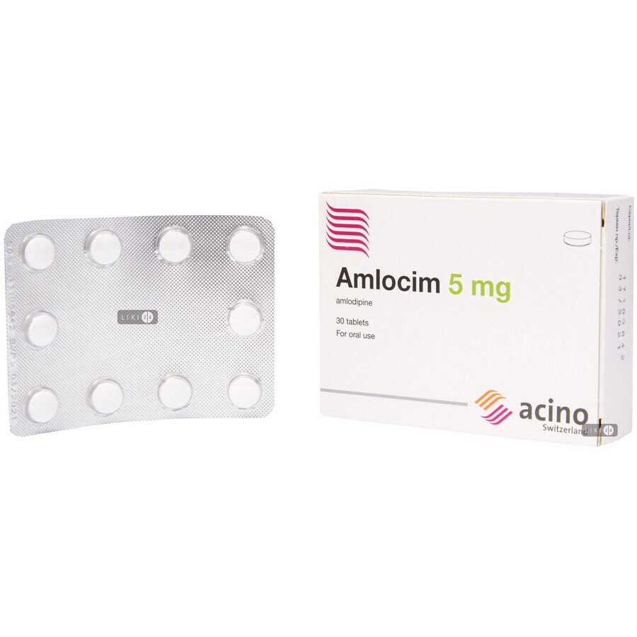 Амлоцим 5 мг табл. 5 мг блистер №30: цены и характеристики