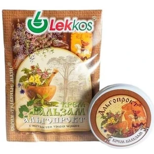 Крем-бальзам Lekkos Альгопрокт При геморої, 10 г