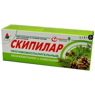Крем-гель Эликсир  Скипилар противовоспалительный с можжевельником и сабельником, 75 мл