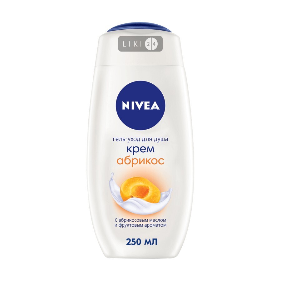 Крем-гель для душу Nivea Молоко та абрикос 250 мл: ціни та характеристики
