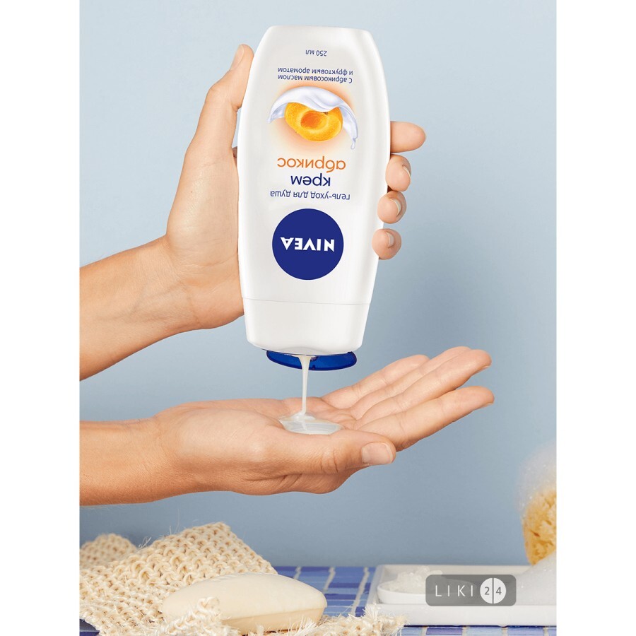 Крем-гель для душу Nivea Молоко та абрикос 250 мл: ціни та характеристики