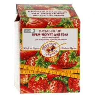 Крем-йогурт для тела Вкусные секреты Клубничный, 260 мл