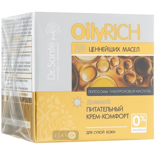 Крем-комфорт для обличчя Dr. Sante Oily Rich Денний живильний, 50 мл