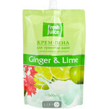 Крем-піна для прийняття ванн серії "fresh juice" дой-пак 500 мл, Ginger & Lime