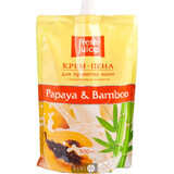 Крем-піна для прийняття ванн серії "fresh juice" дой-пак 500 мл, Papaya & Bamboo