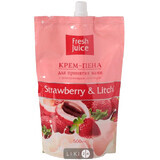 Крем-піна для прийняття ванн серії "fresh juice" дой-пак 500 мл, Strawberry & Litchi