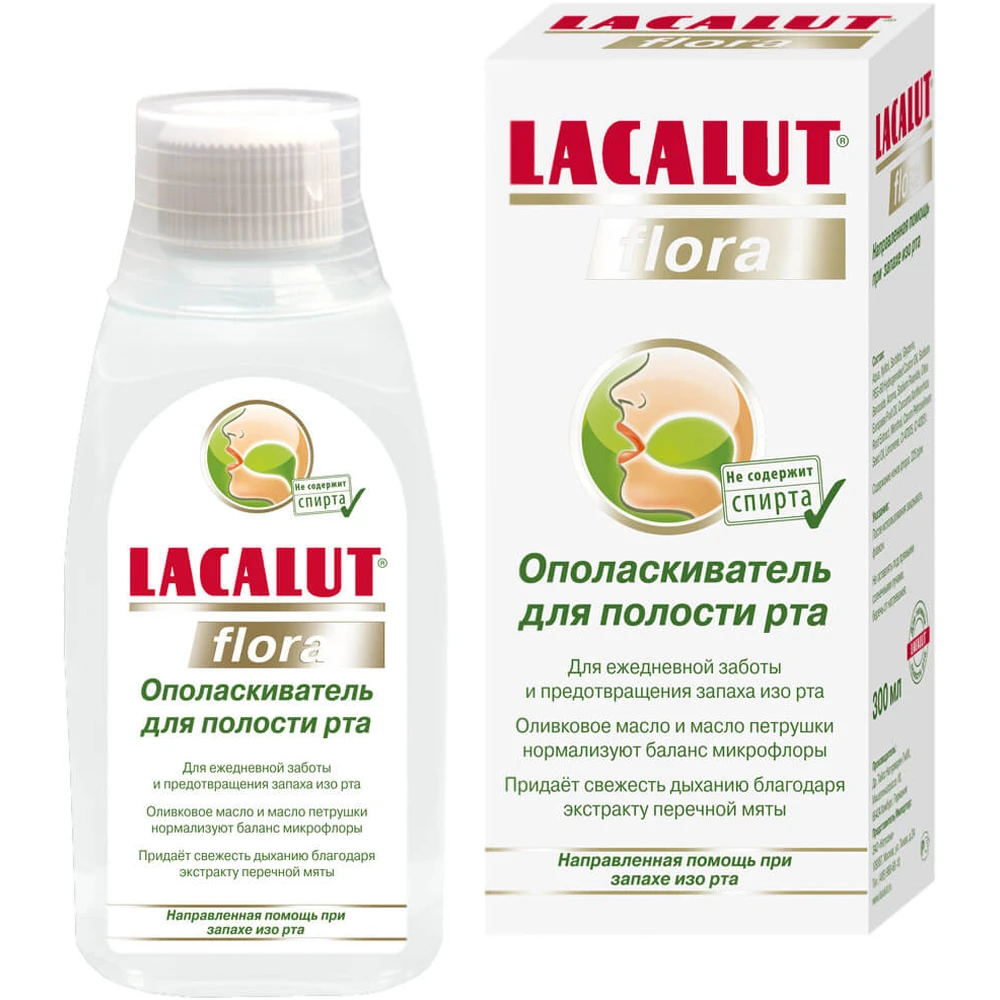 Ополіскувач Lacalut Flora для порожнини рота 300 мл: ціни та характеристики