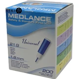 Автоматичний ланцет Medlance Plus Universal голка 21G, глибина проколу 1,8 мм, №200