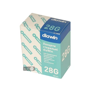 Ланцети безпечні DiaWin 28G 1.8 мм №100