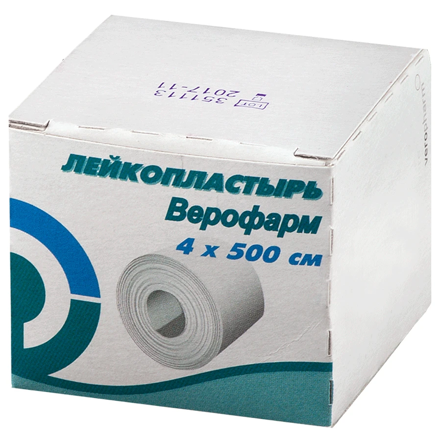 Лейкопластир верофарм 4 см х 500 см коробка картон.: ціни та характеристики