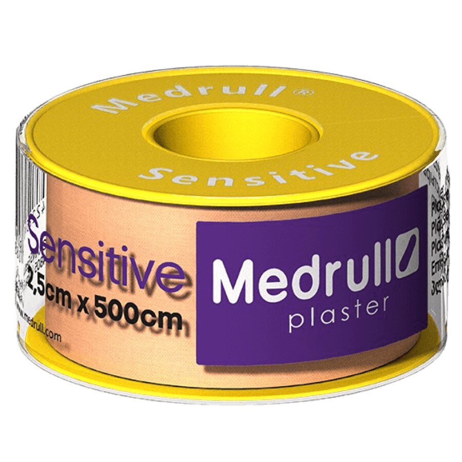 Лейкопластир Medrull Sensitive, 2,5 см х 500 см: ціни та характеристики