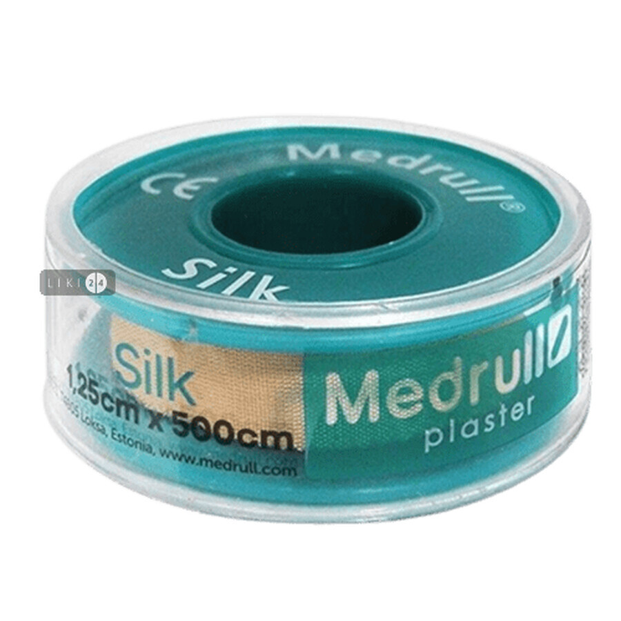 Лейкопластырь медицинский в рулонах Medrull Silk 1,25 см х 500 см: цены и характеристики