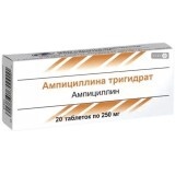 Ампіциліну тригідрат табл. 0,25 г №20