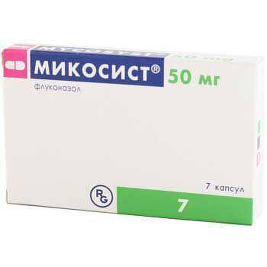 Микосист капс. 50 мг №7: цены и характеристики