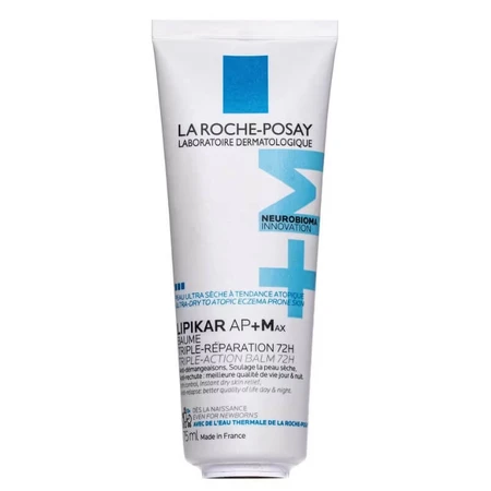 Бальзам La Roche-Posay Lipikar Baume АР + M, ліпідовідновлюючий, для дуже сухої і схильної до атопії шкіри обличчя і тіла, 75 мл: ціни та характеристики