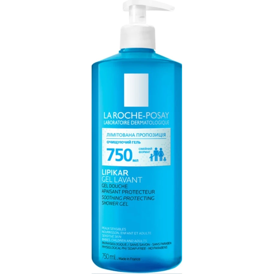 Гель La Roche-Posay Lipikar очищающий, 750 мл: цены и характеристики