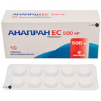 Анапран ес табл. кишково-розч. 500 мг блістер №10: ціни та характеристики