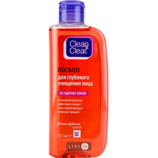 Лосьон для глубокого очищения лица Clean & Clear 200 мл