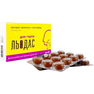 Льодас для горла льодяники №24