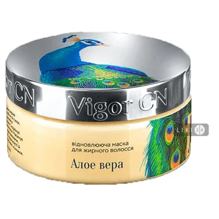 Маска восстанавливающая Vigor для жирных волос алоэ вера 180 мл