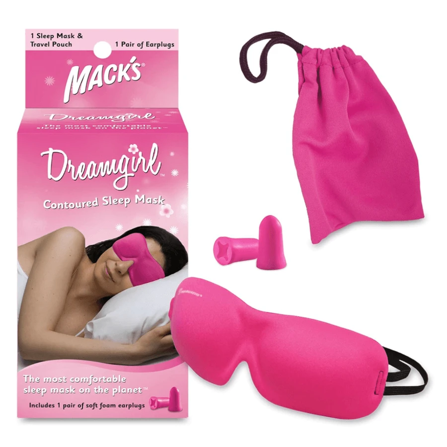 Набір для сну Mack's маска Shut - Eye Shade Dreamgirl 2021-93, беруші SafeSound For Her + дорожній мішок: ціни та характеристики