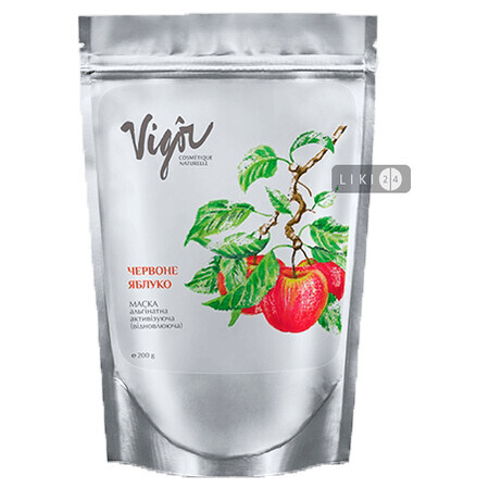 Альгинатная маска Vigor Cosmetique Naturelle «Красное яблоко» Активизирующая 50 мл