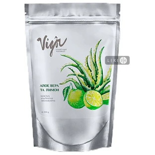 Альгинатная маска Vigor Cosmetique Naturelle Алоэ Вера и Лимон Увлажняющая 50 мл
