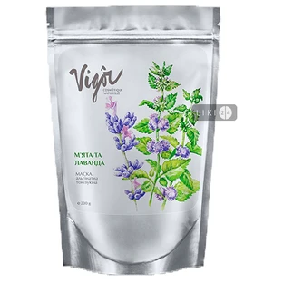 Альгінатна маска Vigor Cosmetique Naturelle М'ята і лаванда Тонізуюча 200 мл