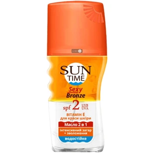 Масло Биокон Sun Time Sexy Bronze интенсивный загар + увлажнение для загара SPF 2, 150 мл