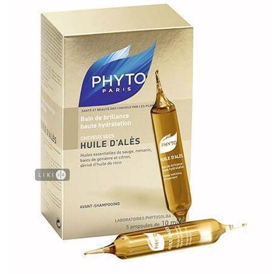 Масло Phyto Алеса масляная баня для сухих волос ампулы №5 10 мл: цены и характеристики