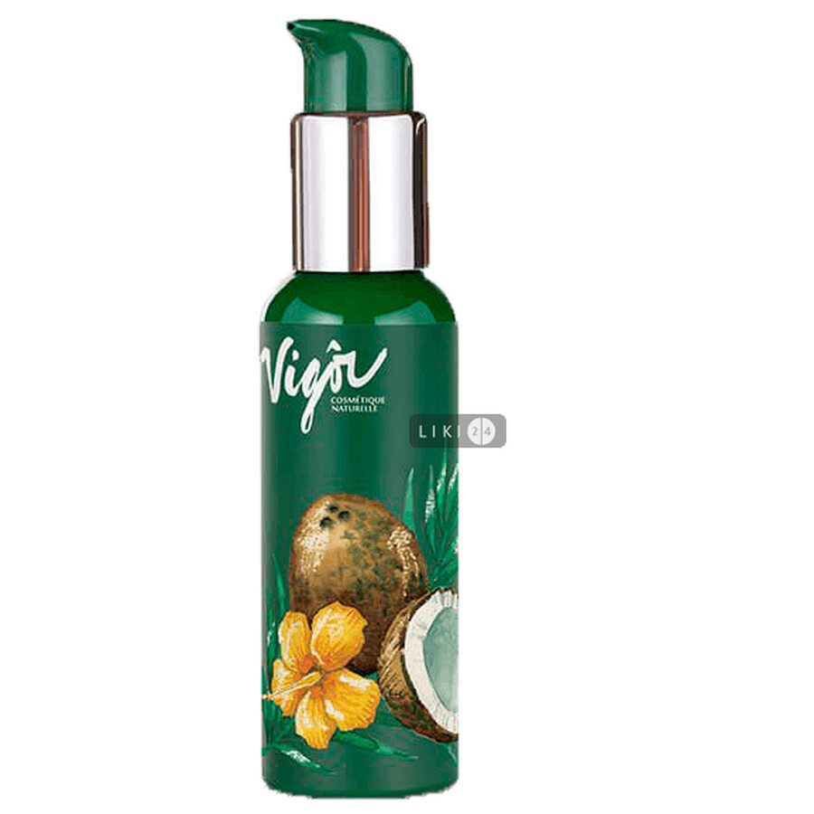 Натуральное кокосовое масло Vigor Cosmetique Naturelle для сухой, дряблой, обезвоженной кожи лица и тела 100 мл: цены и характеристики