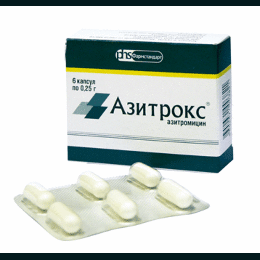 Азитрокс 250 таблетки п/о 250 мг №6