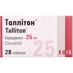 Таллітон табл. 25 мг блістер №28: ціни та характеристики