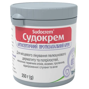 Судокрем крем д/наруж. прим. баночка п/п 250 г, с контр. вскрытия