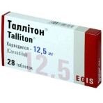 Таллітон табл. 12,5 мг блістер №28: ціни та характеристики