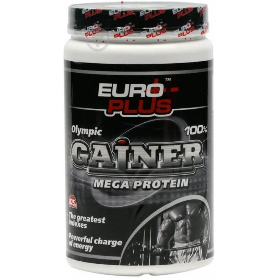 Гейнер Euro Plus Mega Protein, 825 г: ціни та характеристики