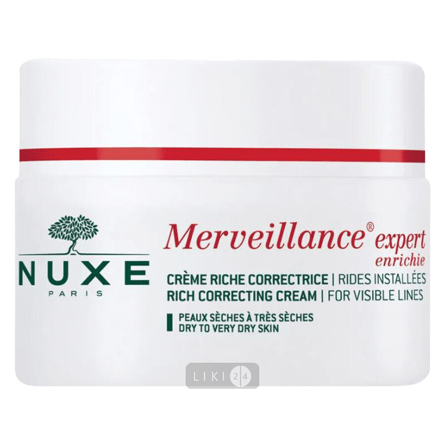 Крем для обличчя Nuxe Мервеянс проти глибоких мімічних зморшок для дуже сухої шкіри, 50 мл: ціни та характеристики