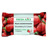 Твердое мыло Fresh Juice Strawberry & Cream, 75 г