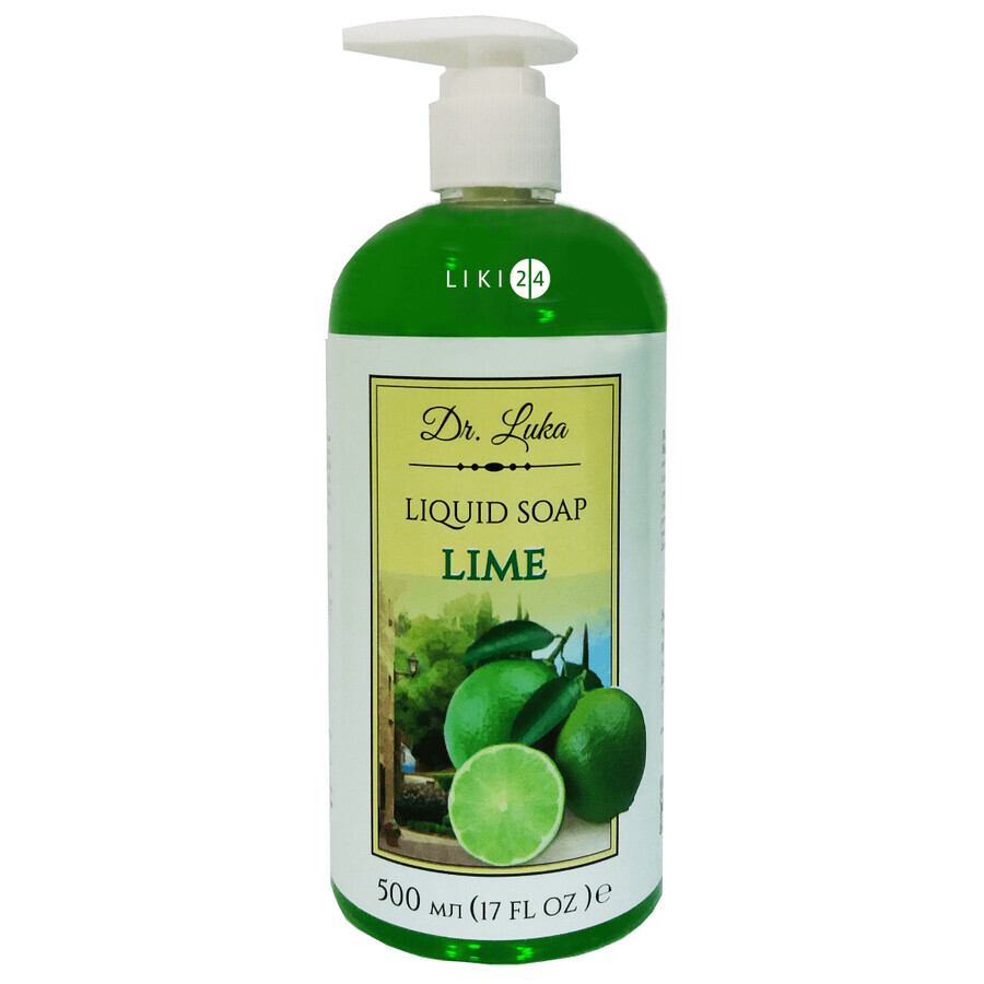 Жидкое мыло Dr. Luka с запахом лайма, 500 мл: цены и характеристики