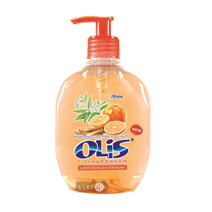 Жидкое мыло Olis с глицерином Дикая корица и апельсин, 300 мл дозатор: цены и характеристики