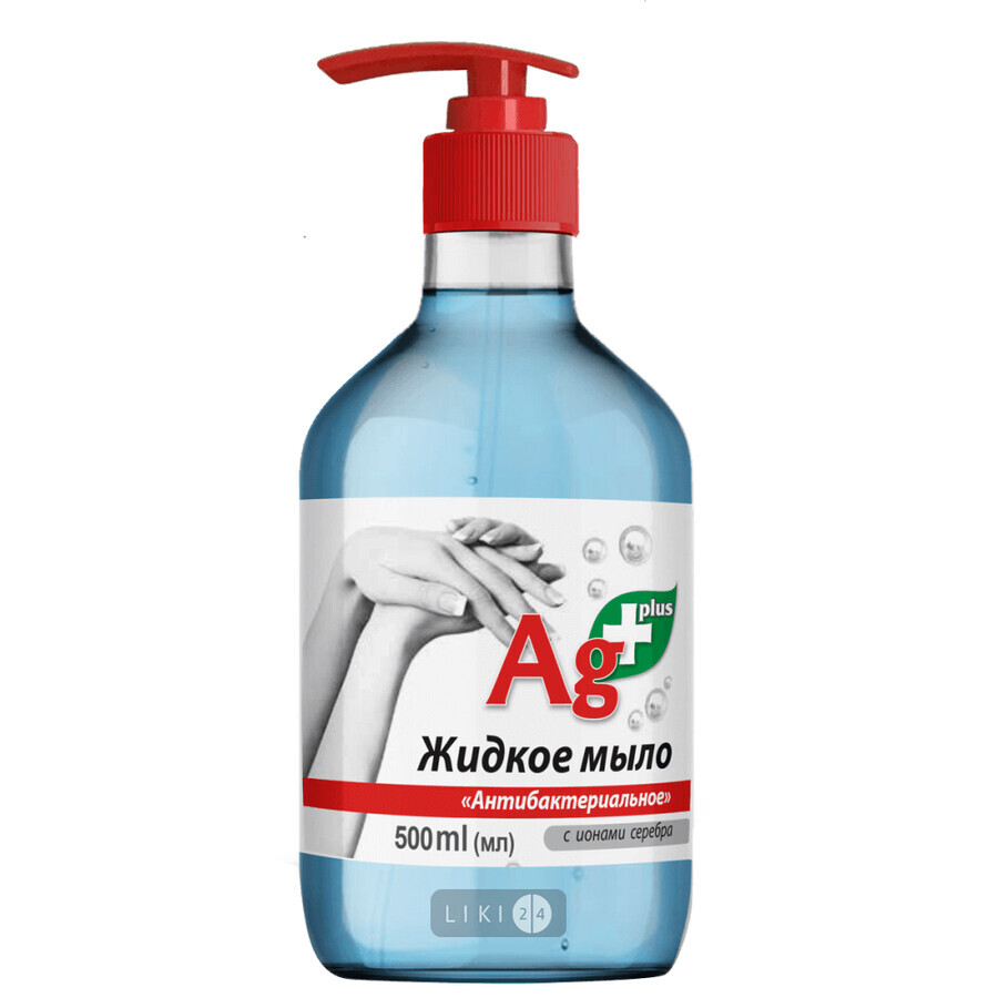 Антибактериальное мыло Ag-plus, 500 мл: цены и характеристики