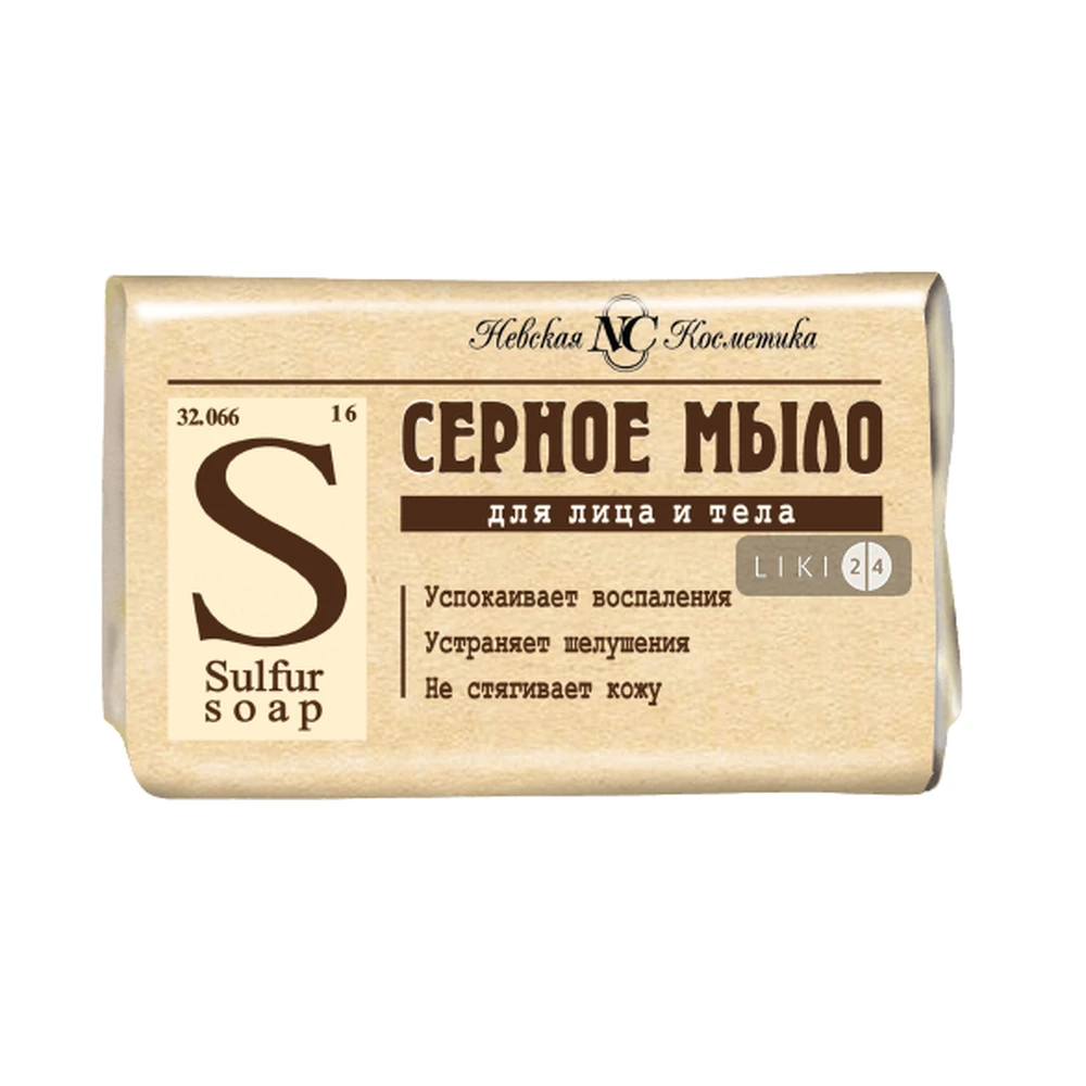 Мыло туалетное Невская Косметика Серное твердое 90 г: цены и характеристики