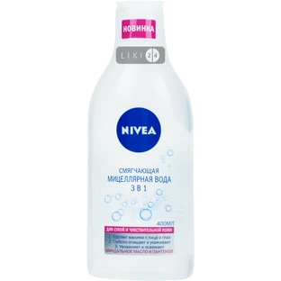 Мицеллярная вода 3в1 Nivea Смягчающая, 400 мл