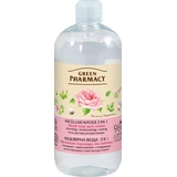 Мицеллярная вода Green Pharmacy 3 в 1 Мускатная роза и хлопок 500 мл