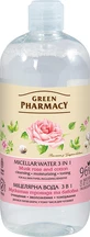 Міцелярна вода Green Pharmacy 3 в 1 Мускатна троянда і бавовна 500 мл