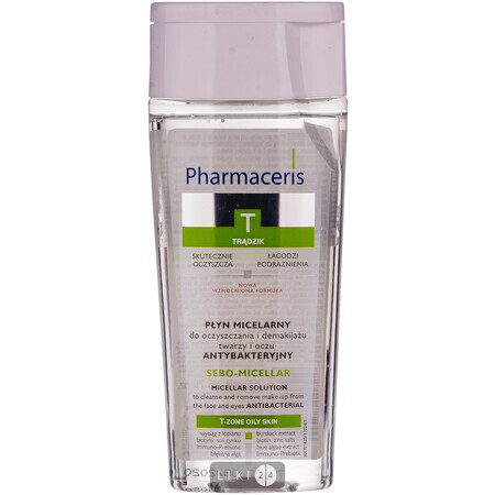 Міцелярна вода Pharmaceris T Sebo-Micellar для очищення обличчя й очей 200 мл