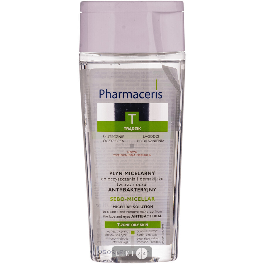Міцелярна вода Pharmaceris T Sebo-Micellar для очищення обличчя й очей 200 мл: ціни та характеристики