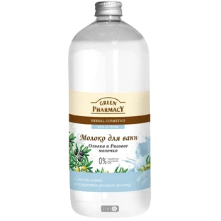Молоко для ванн Green Pharmacy Оливка и рисовое молочко, 1000 мл